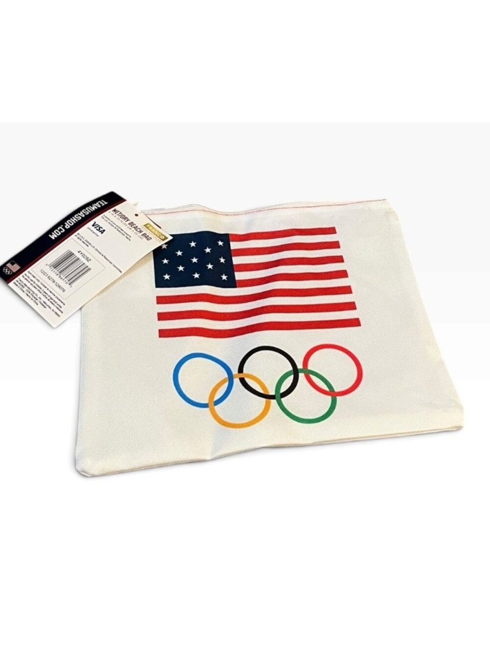 Team USA Olympics Wet Dry Beach bag Wet/Dry Pouch Zips Official Gear NWT